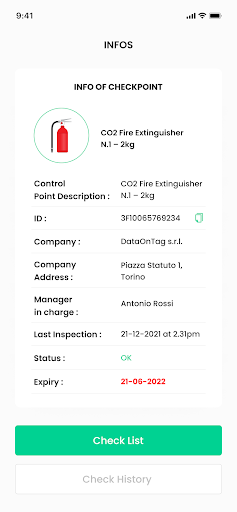 Android application DataOnTag screenshort