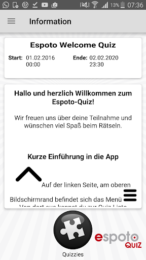 Android application Espoto Quiz screenshort