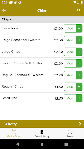 Georges Chip Shop Screen 3