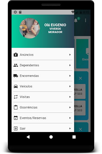 Android application Condomínio Gerenciado screenshort