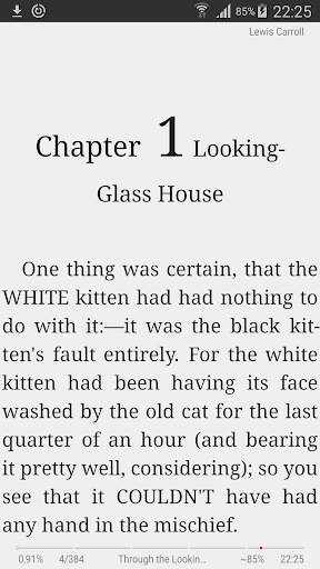 Android application AlReaderX - text book reader screenshort