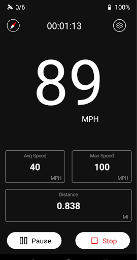Android application Gps Speedometer screenshort