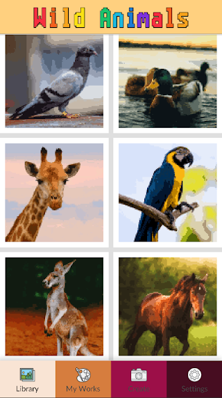 Wild Animal Pictures Coloring - Screenshot 2