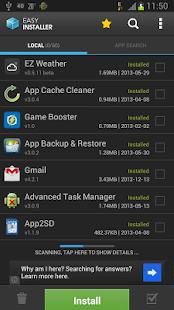 Easy Installer - Apps On SD Screenshot