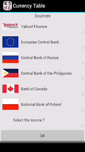 Currency Table (with costs) 7.3.9 Apk 2