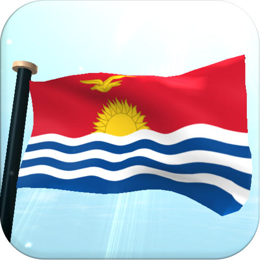 Kiribati Flag 3D Free logo