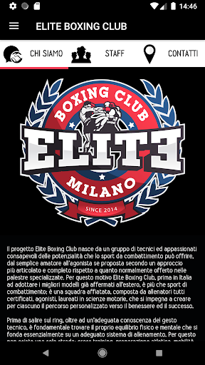 Android application Elite Boxing Club screenshort