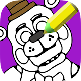 Indie Freddy Bear coloring book icon