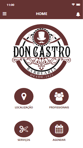 Android application Don Castro Barbearia screenshort