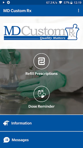 Android application MD Custom Rx screenshort