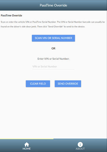 PassTime Override Screen 2