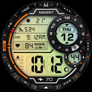 MD297 Digital watch face Screenshot