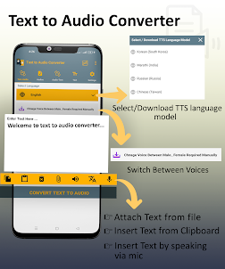 Text to Audio - Audio to Text