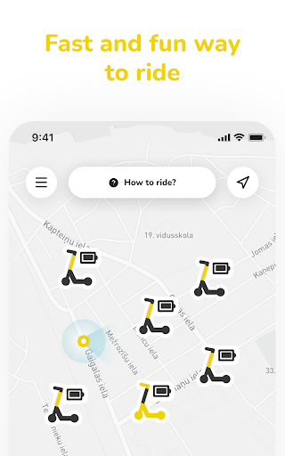 Android application MoVe Scooter Rental screenshort