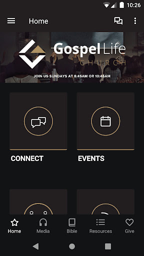 Android application Gospel Life Church screenshort