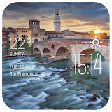 Verona weather widget/clock icon
