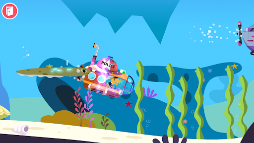 Dinosaur Police Car Games kids