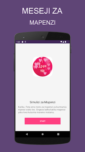 Android application SMS Za Mapenzi screenshort