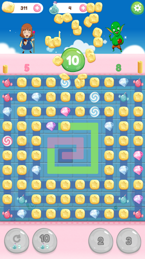 Android application Coin Shower - Puzzle Battle screenshort