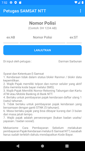 Petugas Samsat NTT Screen 3