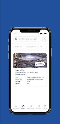 Fishlog Sales App Screen 2