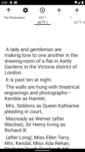 Book, The Philanderer Screen 2