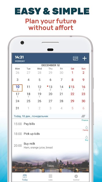 Твое время: Календарь и список дел с напоминаниями 1.17 APK + Мод (Unlimited money) за Android