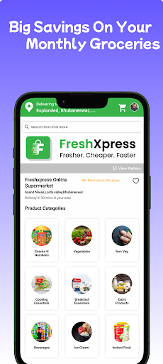 FreshXpress: Grocery Shopping Screen 3