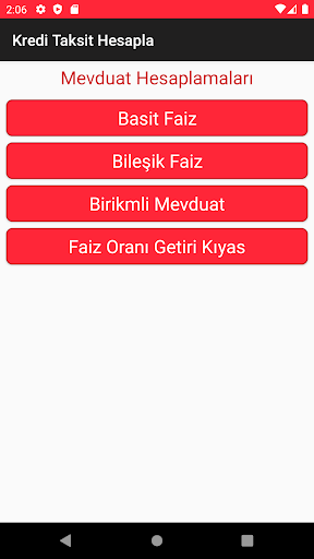 Kredi Taksit Hesapla Screen 3