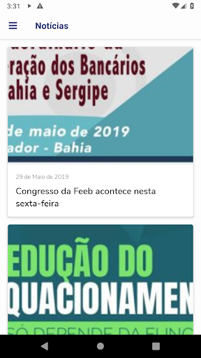 Android application Bancários Bahia screenshort