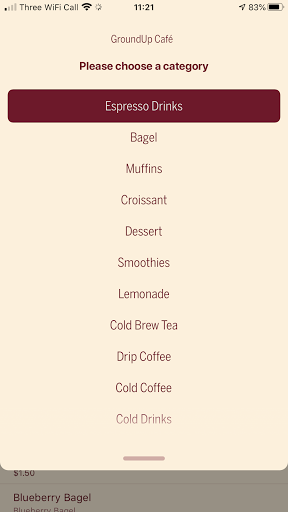 Campus Cafés Screen 2