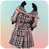 Woman Trench Coat Photo Suit icon