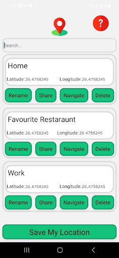 Location Saver Pro Screen 2
