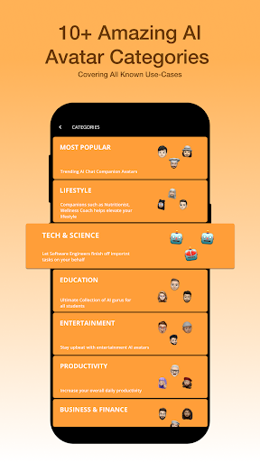 Avatars AI Chatbot Screen 3