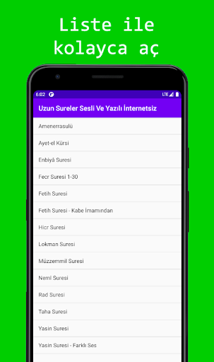 Uzun Sureler Sesli Ve Yazılı Screen 3