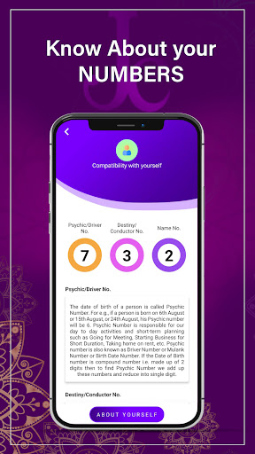 JC Nummerro App - Numerology Screen 2