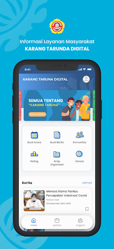 Android application Karang Taruna Digital screenshort