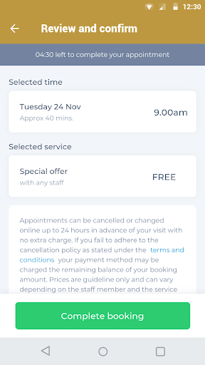 GA Salons Screen 3