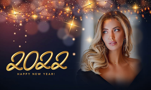 2022 New Year Photo Frame Blen Screen 3