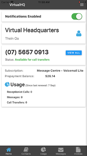 Virtual Receptionist Screen 2