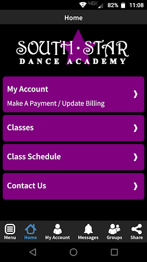 Android application Southstar Dance Academy screenshort