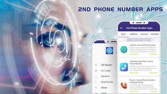 Free Phone2: Second Phone Number for Calls & SMS
