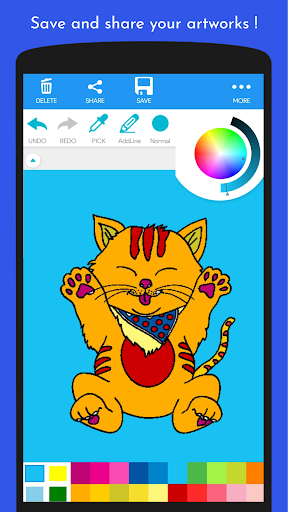 Cute Kitten Coloring Book Screen 3