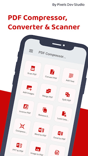 Android application PDF Compressor & Converter screenshort