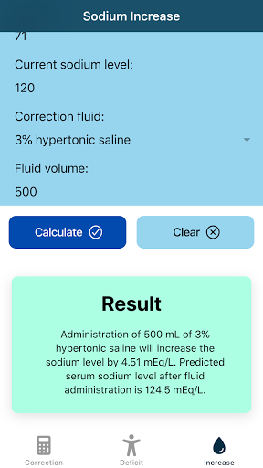 Hyponatremia Calculator