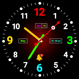 Imagen de ícono de Reloj digital de neón