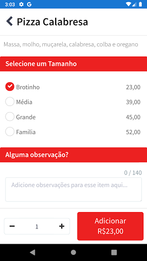 Pizzaria Artesanal Screen 2