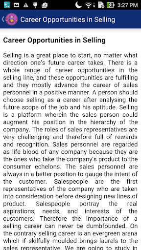 Selling and Salesmanship Screen 3