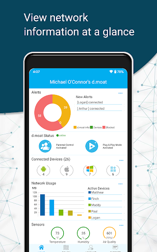 Android application d.moat screenshort