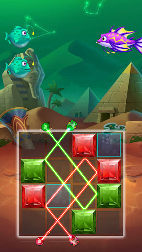Fish Laser Logic Puzzle Games Screen 3